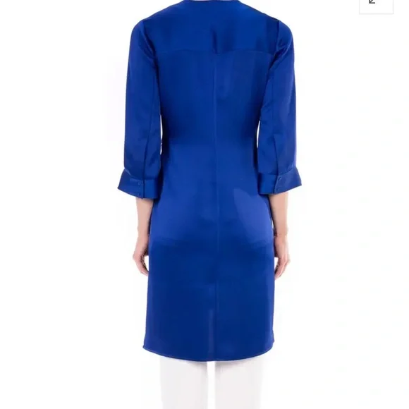 NWT Badgley Mischka Satin Side Tie Duster Jacket - Picture 4 of 5